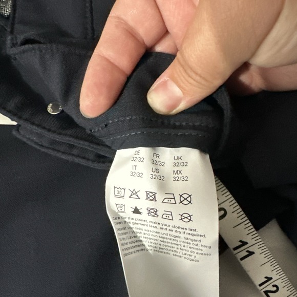 NEW $179 BOSS [ 32/32 US ] Delaware Slim Fit Trousers with Stretch in Blue U1371 - Picture 6 of 14